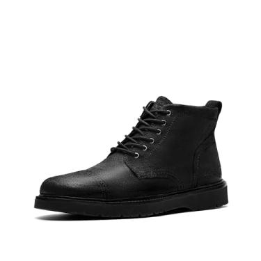 Imagem de Clarks Bota masculina Eastridge Mid com cadarço Chukka, Couro ceroso preto, 41
