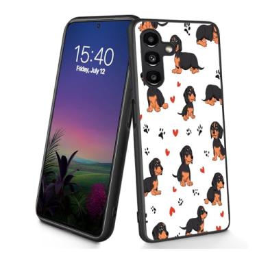Imagem de Bxgolkgd Projetada para Galaxy A17 5G, capa protetora antiderrapante de silicone TPU macio e fino à prova de choque para Samsung Galaxy A17 5G 2025 de 6,7 polegadas - desenho fofo de Dachshund