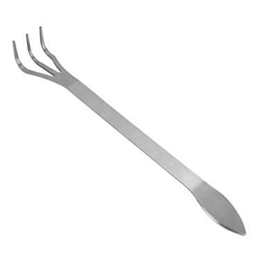 Imagem de Ancinho de raiz, aço inoxidável, solto, bonsai, ferramentas, com alça ergonômica, funcionando confortavelmente no jardim