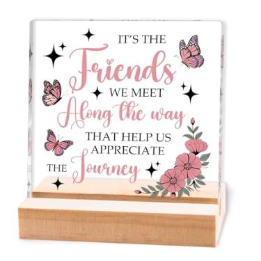 Imagem de Yaxkvapu Presentes para melhores amigas para mulheres, melhores amigas, lembranças de acrílico, amigos, presentes de aniversário, ideias de agradecimento para colegas de trabalho, irmãs