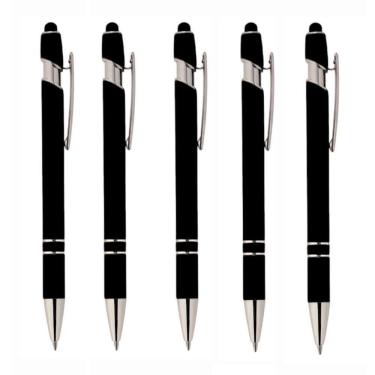 Imagem de Caneta Touch Metálica Kit Com 5 Unidades Esferográfica-Luxo