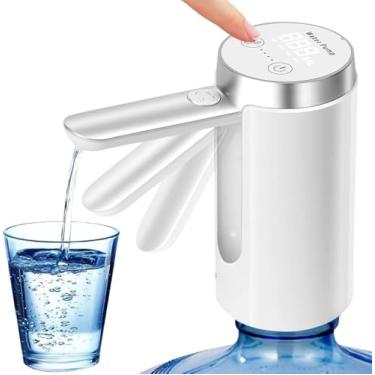 Imagem de Bomba Elétrica USB para Galão, Torneira Bebedouro de Água Recarregável