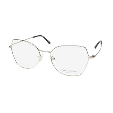 Imagem de Charles Stone New York 30103 Armação de óculos/óculos de aço inoxidável metal feminino, Ouro claro, 53-17-143