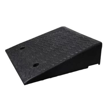 Imagem de MOMOBC Rampa de calçada de garagem, altura de elevação de 12 a 19 cm, rampa de borracha resistente portátil para calçada, carros, bicicletas, cadeiras de rodas, mobilidade de animais de estimação