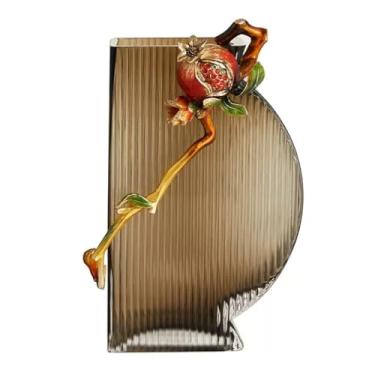 Imagem de Enfeites de vaso, mesa de sala de estar, hall de entrada colorido esmaltado, decorações de arranjo de flores secas