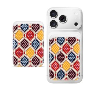 Imagem de Suporte de cartão magnético para iPhone, capa fina de couro PU, capa traseira para cartão, acessório de telefone fofo