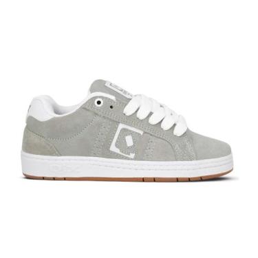 Imagem de Tenis Qix Combat Suede Cinza Branco Original, 41, Cinzabranco