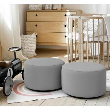 Imagem de KIT 02 Puff Infantil Encantus Banqueta Multiuso Para Quarto Espaço Kid