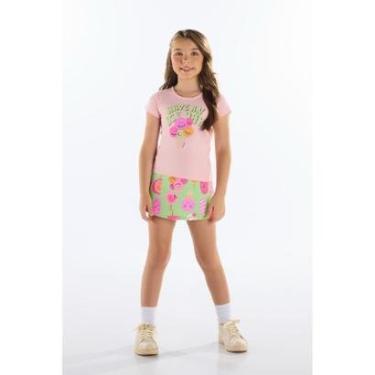 Imagem de Conjunto Blusa e Short-Saia Quimby-Feminino