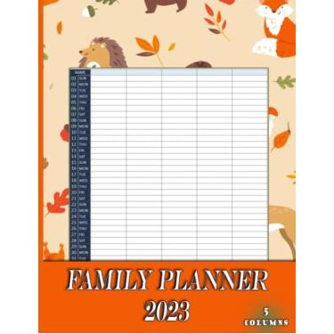Imagem de Family Planner 2023: Happy Family Monthly Planner (12-months, January 2023 - December 2023)