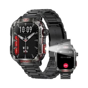 Imagem de Relógio Inteligente Militar Masculino Para Atividades Ao Ar Livre Com 