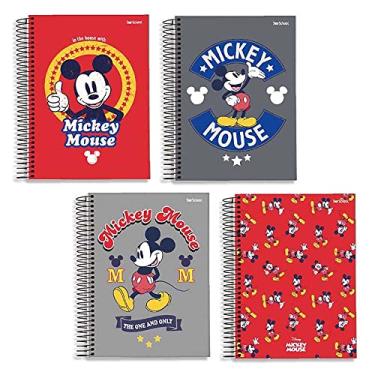 Imagem de StarSchool – Caderno Universitário 10 Matérias Mickey | Capa Dura, 160 Folhas e Laminação Brilhante | Espiral Revestido