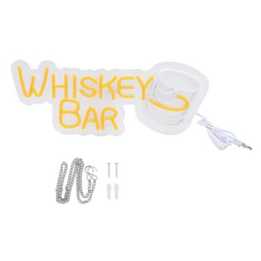 Imagem de Garosa Luz de Sinal de Néon LED, Decoração de Bar de Uísque Regulável Alimentada por USB Com Brilho Ajustável, para Sala Estética de Restaurante de café de Clube de Taverna