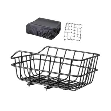 Imagem de oshhni Cesto traseiro para bicicleta com de liberação rápida, e removível, ideal para compras, camping, atividades ao ar livre,