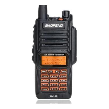 Imagem de Kit Rádio Comunicador Radio Walkie Talkie Uv9r 10w Bandas De Freqüência Vhf/uhf Cor Preto