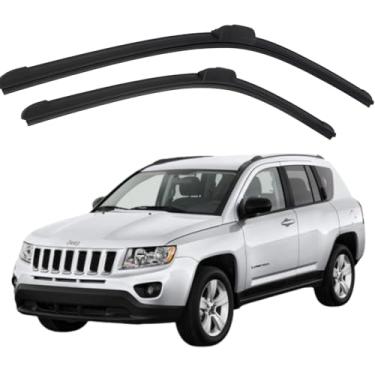 Imagem de TIGER AUTO - KIT PALHETA LIMPADOR PARABRISA DIANTEIRA EM SILICONE COMPATIVEL COMPASS 2012>2016