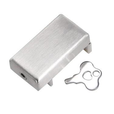 Imagem de 1 trava de segurança para janela, trava ajustável, trava de segurança, trava deslizante