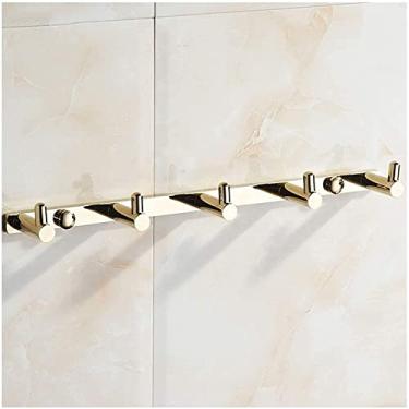Imagem de Cabide para economizar espaço moderno e elegante cabide de cobre montado na parede gancho de porta de banheiro ganchos dourados montados cabide de casaco montado na parede (cor: A) (B)
