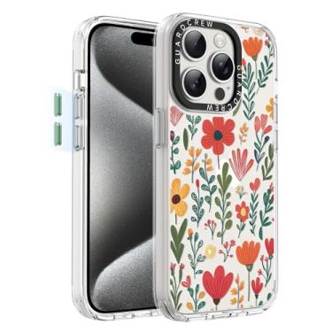 Imagem de GuardCrew Capa para iPhone 15 Pro, [proteção contra quedas de grau militar de 3,8 m à prova de colisão] [antiamarelamento e antidescasca] Capa fina de TPU transparente à prova de choque para iPhone 15