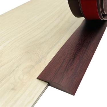 Imagem de GQQGSHOP Tira autoadesiva de transição de piso de carpete de 16,4 m, faixa limite para porta, acabamento de borda de carpete de piso, adequada para transições de limite com uma diferença de altura