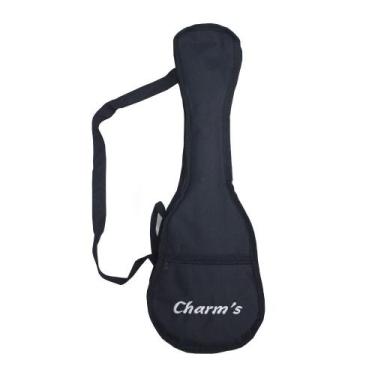 Imagem de Capa bag ukulele concert simples nylon com alça e bolso resistente sem