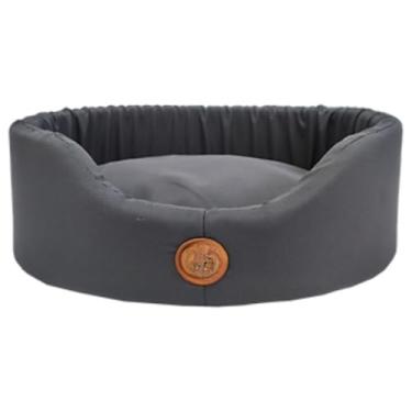 Imagem de Cama Pet com Zíper e Almofada Removível – Toca Confortável para Cães e Gatos Pequenos e Médios – Design Moderno e Lavável(Cinza,P)