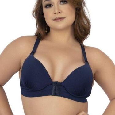 Imagem de Kit 3 Sutiã Reforçado Nadador Bojo Plus Size Alças Largas - Mi Amore, 