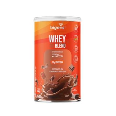 Imagem de Whey Protein 3W Blend, Isolado, Concentrado e Hidrolisado, com Colágeno VERISOL®, 450g, Sabor Chocolate Suiço, Bigens