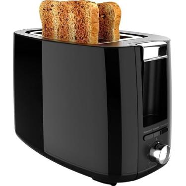 Imagem de Torradeira Preta Simples – Tostador Doméstico Prático para Café da Manhã e Desjejum Cotidiano (220v)
