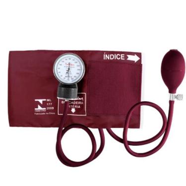 Imagem de Aparelho De Pressão Esfigmomanômetro Premium - Cores Variadas, Vinho