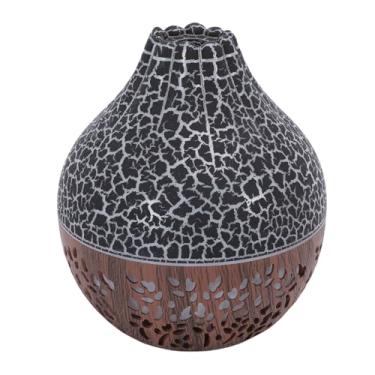 Imagem de Asixxsix Umidificador de Névoa Fria Silencioso, 2 Em 1 e Desligamento Automático Mini Difusor de óleo Essencial USB 5,93 Fl Oz/168g Difusor de Aromaterapia de Plástico (Grão de madeira escura