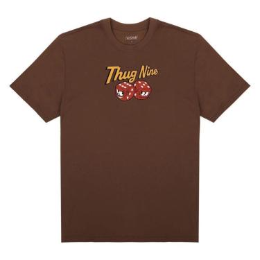 Imagem de Camiseta Thug Nine Og Dices Marrom M-Masculino