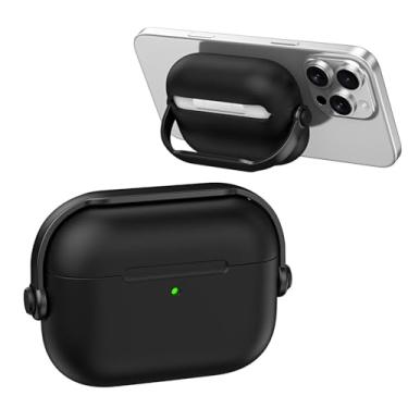 Imagem de Capa protetora de silicone líquido para AirPods 4 (preto)