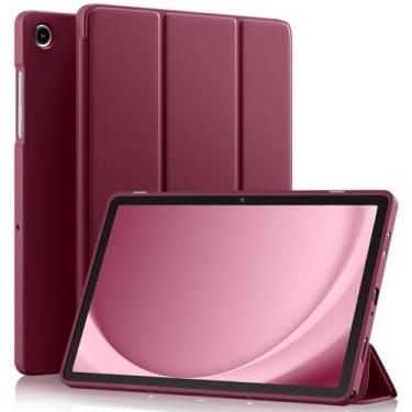 Imagem de Akkerds Compatível com Galaxy Tab A11 Plus 27.9 cm 2026/ A9 Plus 11 polegadas 2023, capa protetora fina de TPU macio com suporte de três dobras e despertar/hibernar automático para Galaxy A11+/A9+ 5G