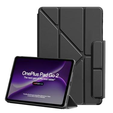 Imagem de Capa para OnePlus Pad GO 2 de 12,1 polegadas 2025 com função de suporte vertical, antiqueda, à prova de choque, capa protetora para OnePlus Pad GO 2 de 12,1 polegadas – preta