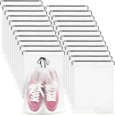 Imagem de Conjunto de bolsa de sapato de 6 peças, bolsa de armazenamento impermeável de 11,8 × 15,78 cm, bolsa de viagem de grande capacidade, acessório de armazenamento essencial unissex