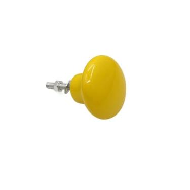 Imagem de Puxadores de porta cor esmaltada retro orifício único puxador de armário simplicidade puxadores de gaveta redondos móveis (estiloC)