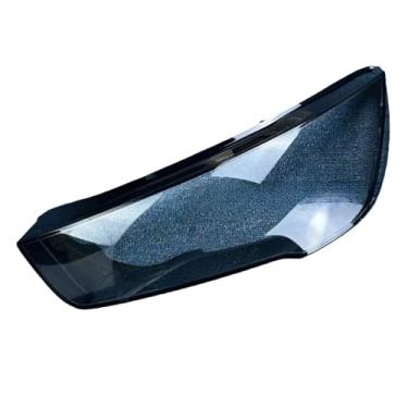 Imagem de Compatível com audi a1 2015 2016 2017 2018 tampa do farol dianteiro do carro abajures de vidro transparente lâmpada escudo máscaras lente(Left)