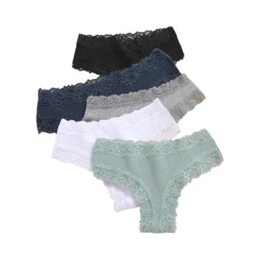 Imagem de Conjunto De Calcinhas De Algodão Sem Costura plus Size Para Mulheres, 