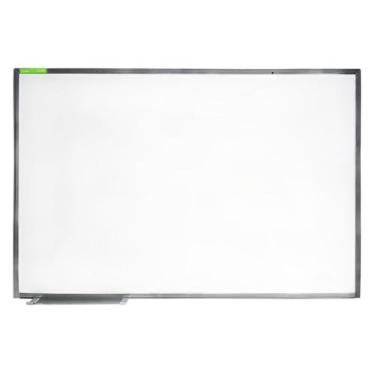 Imagem de Quadro Branco 120cm x 90cm, Alumínio, com Suporte para Apagador, Parafusos e Buchas, 3,9kg