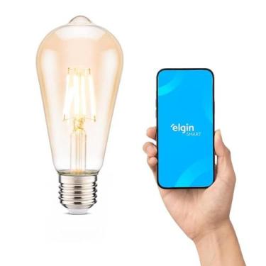 Imagem de Lâmpada De Filamento LED Inteligente Elgin ST64