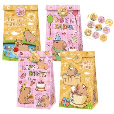 Imagem de LaVenty 12 peças de lembrancinhas de festa de capivara, doces e guloseimas, artigos de festa de aniversário