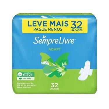 Imagem de Absorvente Sempre Livre Adapt Suave Abas 32 Unidades Dimed, 32 Unidade
