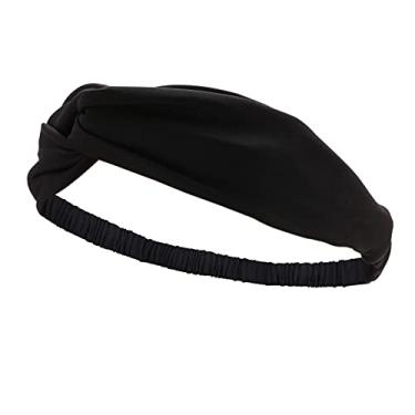 Imagem de Cinta de suor para treino esportiva cabelo a cabeça absorvente musculação corrida tênis ciclismo viagens Dacron Spandex gerenciamento ativo