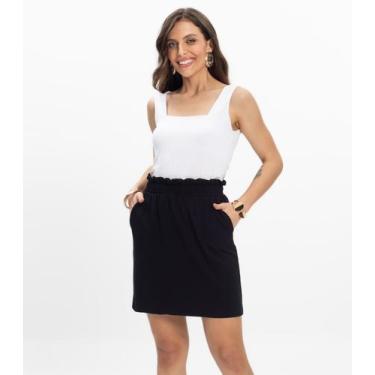 Imagem de Saia Feminina em Molicotton Infinita Cor Preto, P, Preto