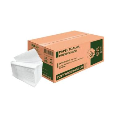 Imagem de Papel Toalha Interfolha Laminado 2 Dobras Folha Tripla Fit Extra Luxo 