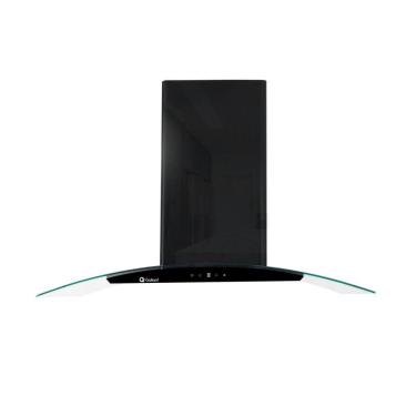 Imagem de Coifa Parede Gallant Milano Vidro Curvo Preta 90cm 220V