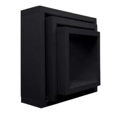 Imagem de Nicho Quadrado Decorativo Kit 3 Unidades decoração enfeites - Inffinit