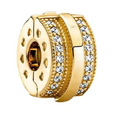 Imagem de Pulseira Feminina De Prata 925 Banhada a Ouro Com Berloques De Coelho,