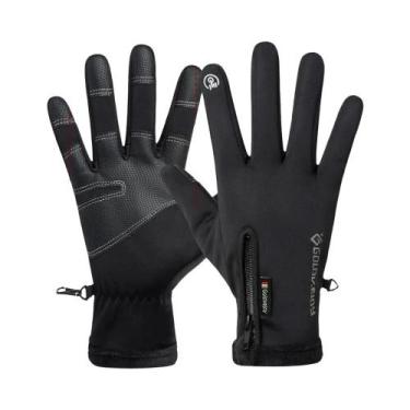 Imagem de Luvas De Inverno Para Motocicleta, Forradas Com Lã Térmica, À Prova D'